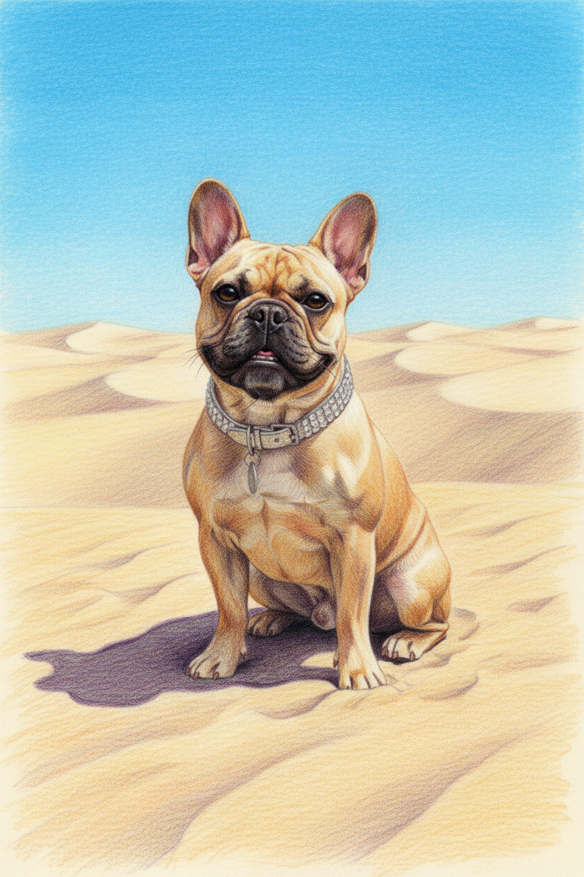 Desert Escape Coloured Pencil poster